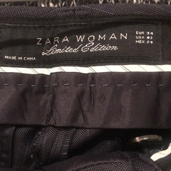 Zara dark blue pinstripe trouser - Picture 3 of 4